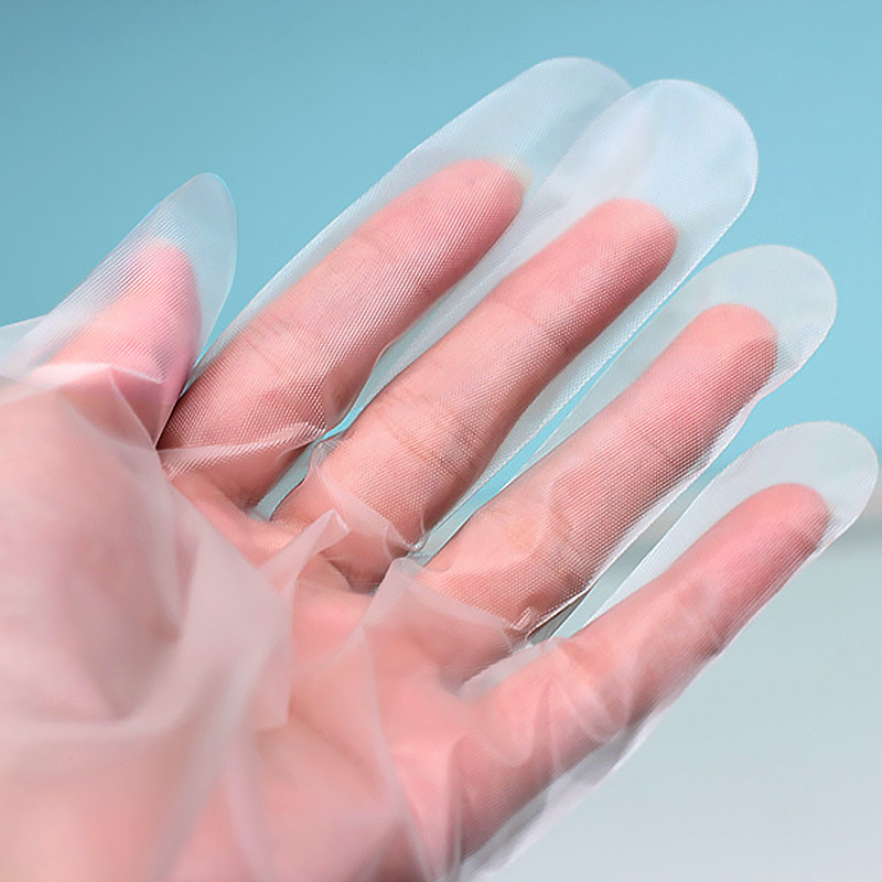 Oil at water proof Off-white CPE gloves Oil at water proof Off-white CPE gloves
