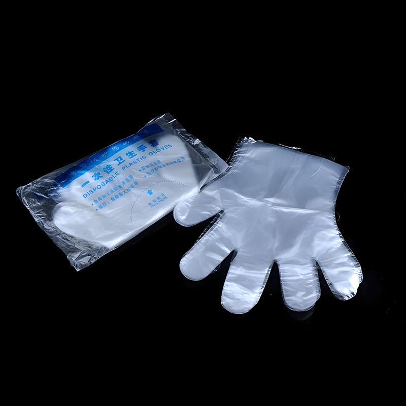 Hindi tinatablan ng tubig at hindi tinatablan ng langis Mga Off-white na guwantes na HDPE Hindi tinatablan ng tubig at hindi tinatablan ng langis Mga Off-white na guwantes na HDPE