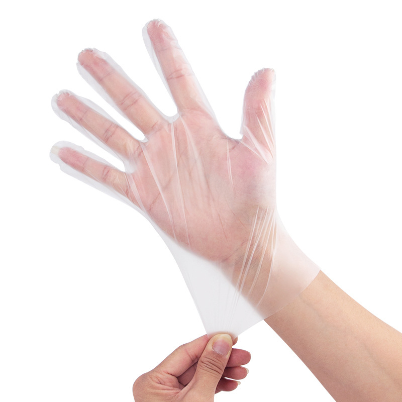 Maalaga sa kapaligiran at malambot na Off-white TPE gloves (matte texture) Maalaga sa kapaligiran at malambot na Off-white TPE gloves (matte texture)