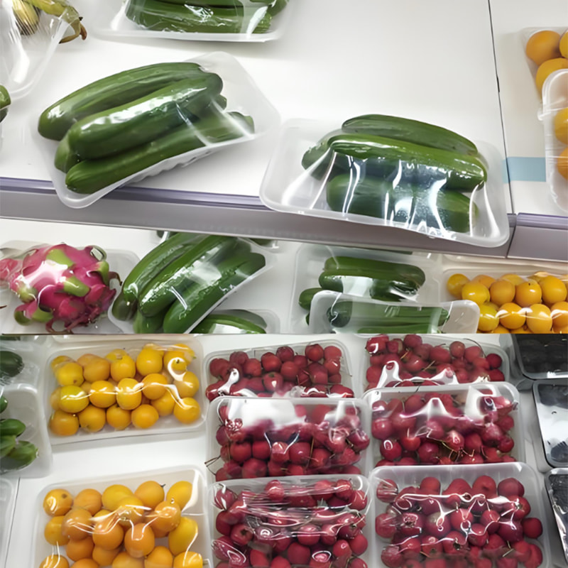 Highly transparent PVC cling film Highly transparent PVC cling film